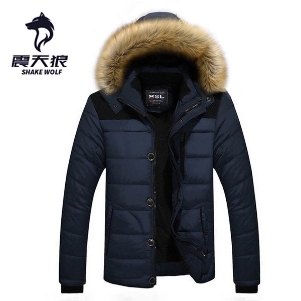 

cotton-padded clothes plus-size thick european and american-style hooded warm men's, Black