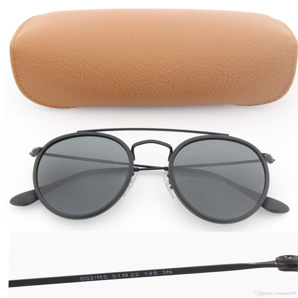 

new vassl round sunglasses men retro vintage driving black frame 51mm sun glasses with brown box, White;black