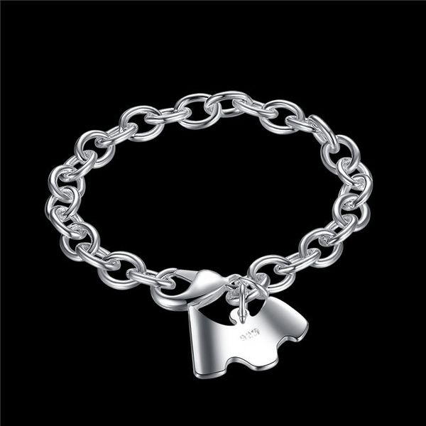 

mix order 4 pieces a lot sterling silver plated bracelets dfm271 latest women classy design 925 silver bracelet factory direct sale, Golden;silver