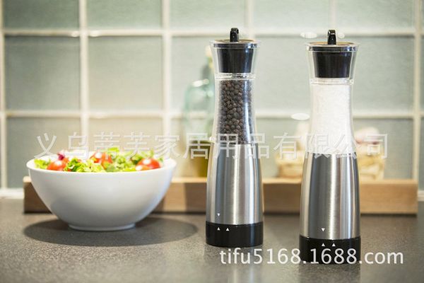 

Gravity Smart Mills Machine ZX-A152 Stainless Steel Salt Pepper Shakers Superior Quality Electric Pepper Grinder Muller