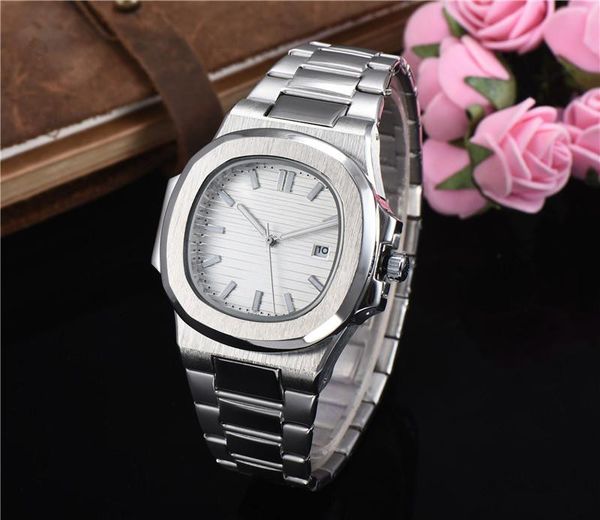 

де горячие продажи мужчины женщины спортивные часы nautilus все нержавеющая сталь море синий циферблат автоматические кварцевые часы relogio, Slivery;brown