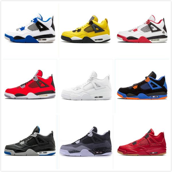 

2020 черный кот jumpman rasta 4 4s iv разводили что огонь красный синглов мужские баскетбольные кроссовки metallic пурпурные sports стилиста, Black