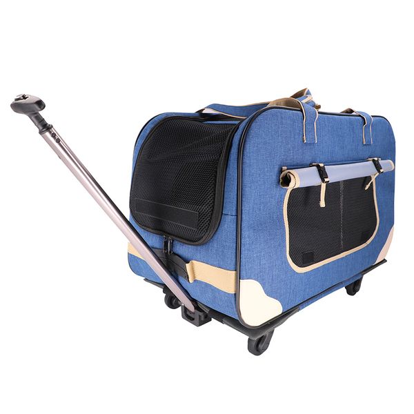 

dodopet pet dog carrier with wheels carrier with removeable wheels pet rolling dog