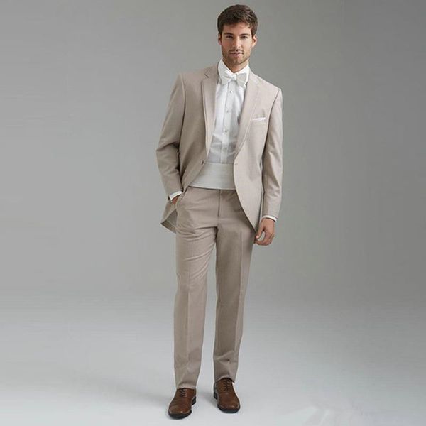 

new beige slim fit wedding men suits groom wear tuxedos bridegroom suits man blazer 2 pieces (jacket+pnats) prom 78, Black;gray