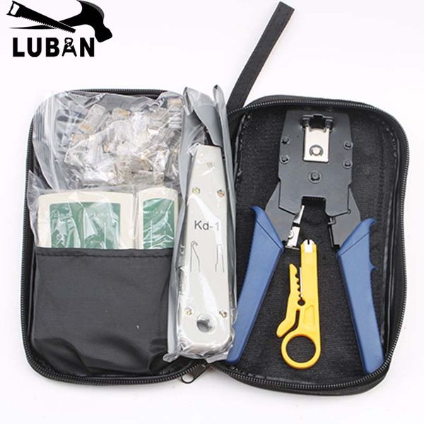 

network ethernet cable tester rj45 kit rj45 crimper crimping tool punch down rj11 cat5 cat6 wire line detector 8p8c
