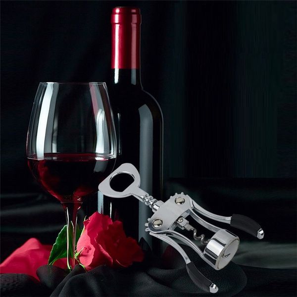 Apribottiglie multifunzionale per vino rosso e birra Apribottiglie portatile in lega di vino creativo Strumento di apertura manuale della bottiglia T9I00399