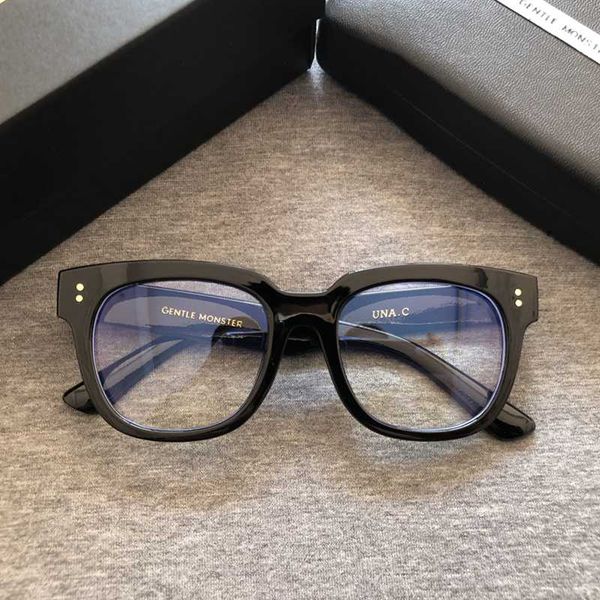 

2020 brand new women anti blue ray gentle sunglasses korea plain glasses decoration eyewear fashion lady vintage sunglass una.c, White;black