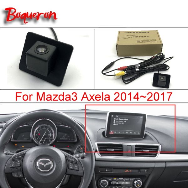 

for 3 3 axela bm sedan 2014~2018 / rca & original screen compatible car rear view reverse camera sets