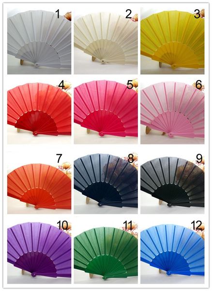 

100pcs room decoration gift craft bamboo hand hold folding fan party wedding supplies