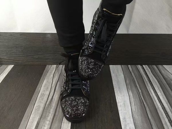 

Fashion Designer Brand Studded Spikes Flats shoes Red Bottom Shoes For Men and Women Party Lovers Genuine Leather Sneakers