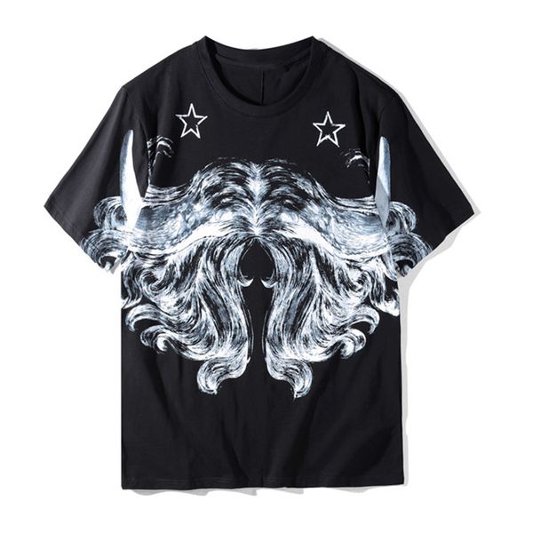 

20ss mens fashion t shirts hip hop short sleeve suitable men women print t shirt size s-2xl, White;black