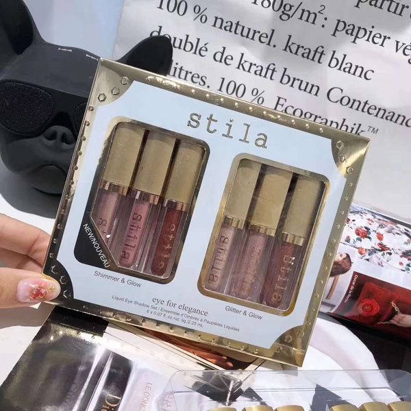

6 colors stila eye for elegance makeup limited edition liquid eyeshadow set cosmetics earth color eyeshadow makeup set