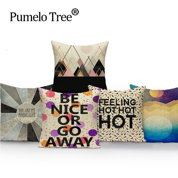 

мультфильм чехлы геометрические красочные подушки домашнего декора пользовательские подушки крышки напольные подушки dropshipping бросить по