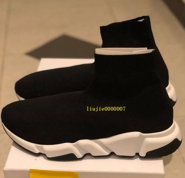 

designer sneakers speed trainer black red gypsophila triple black fashion flat sock boots casual shoes speed trainer runner with dust bag