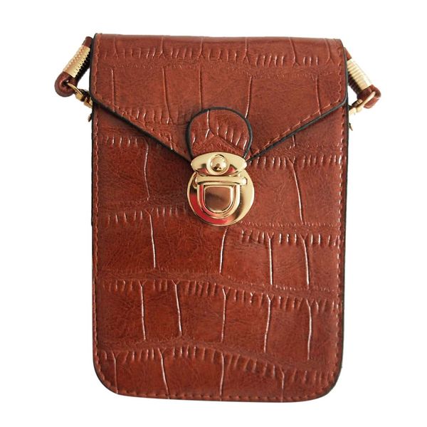 

women's mobile phone mini bag shoulder bag leather ladies handbag waterproof mobile phone case leather 1113#b