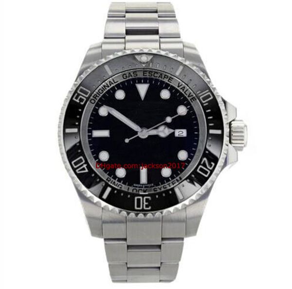 

christmas gift 2 style 01 mens 44mm black dial sea-dweller 116660 ceramic bezel d blue asia 2813 movement automatic mens watch watches, Slivery;brown