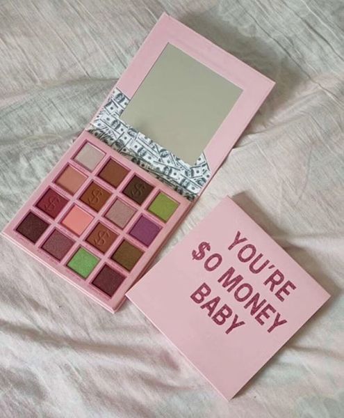 

марка 16 цветов теней палитра youre $ 0 денег ребенок тени для век palette shimmer matte тени для век в наличии бесплатная доставка dhl