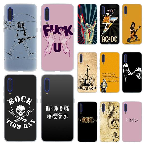 

fashion soft tpu phone case cover for coque xiaomi redmi 4x 4a 6a 7a y3 k20 5 plus note 8 7 6 5 pro rock 'n roll