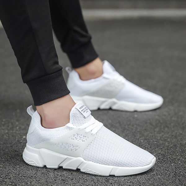 

new autumn brand sneakers for men comfortable men light breathable men's running non-slip shoes spring2019, Black