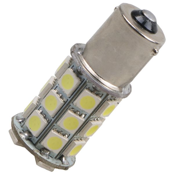2x S25 1156 BA15S P21W 5050 27SMD Turn Signal Reverse Backup LED Bulb Warm White