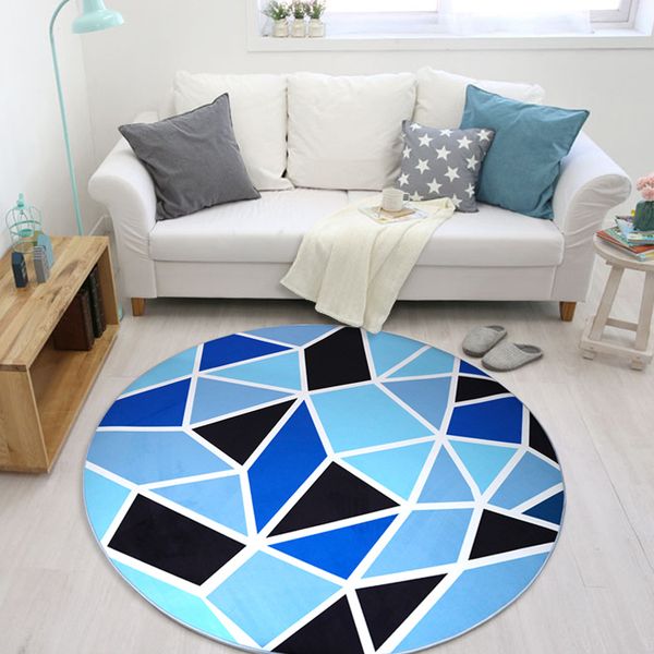 

carpet living room soft rug children play toys playmat cartoon round carpet anti-slip mat for bedroom polyester floor decor rugs
