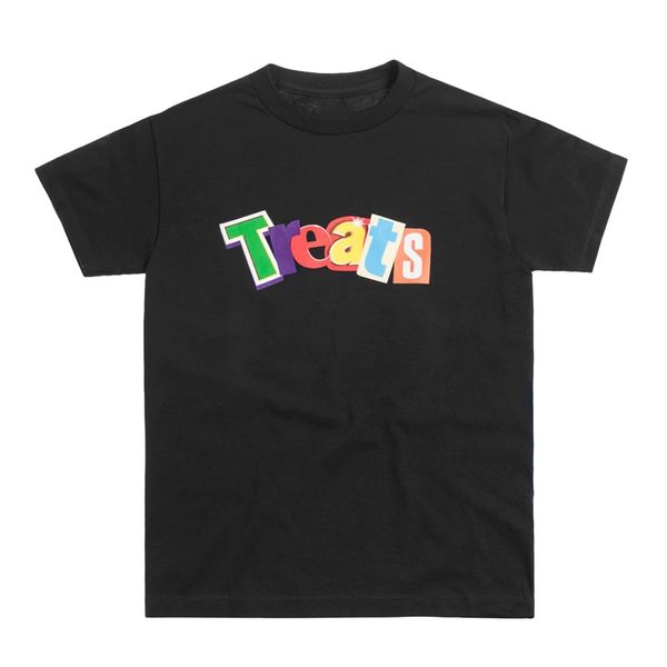 

20ss kt лечит cereal день tee радуга письмо printed твердая t-shirt вскользь high street короткие рукава мужчины женщины summer tee, White;black