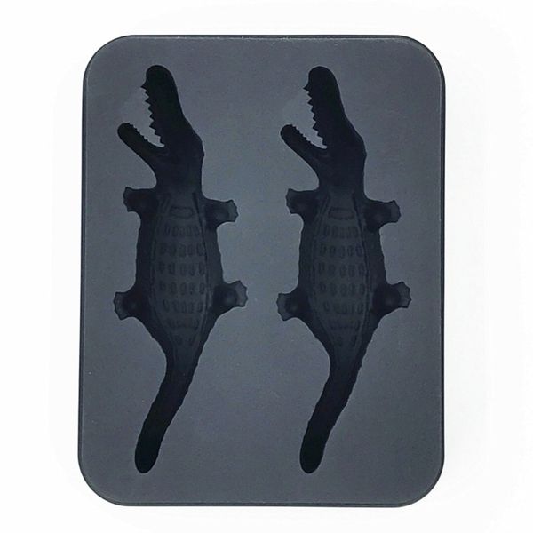 

silicone tray ice cream maker party drinks trays molds kitchen bar tool 3d animal ice molds crocodile-shaped mold ice cream tools
