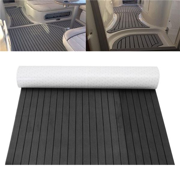 

self adhesive eva foam teak sheet teak flooring mat boat decking for car marine yacht dark grey 120cmx240cm 5mm