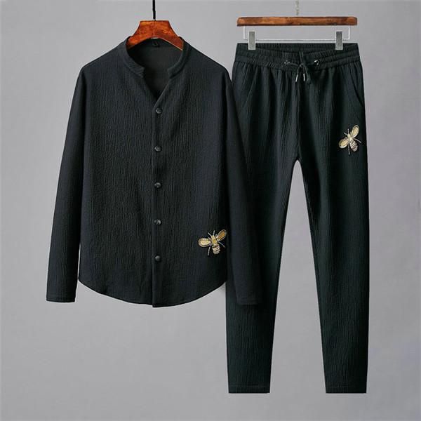 

2020 new tracksuit fashion running tracksuits men sports suit letter printing slim clothing track kit designer sportswear luxury tracksuit, Gray