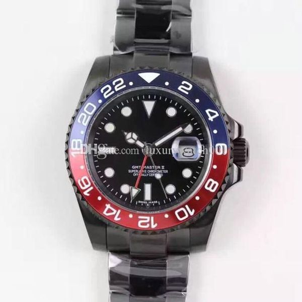 

2019 men's watches, black titanium bracelet, ceramic ring mouth, plate diameter 40cm, stainless steel automatic mechanica wristwatchl, Slivery;brown