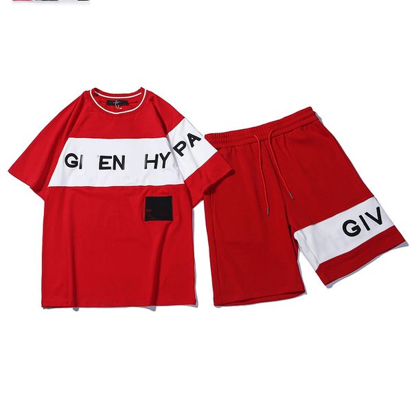 

Summer men track uit ma erati printed men tall collar o neck hort leeve pullover with ca ual jogger pant uit homme port uit