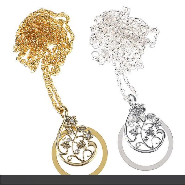 

4.5 x ожерелье лупа висит лупа утилита монокль объектив монета увеличительное стекло ожерелья кулон очки лупа металлическая цепь, Silver