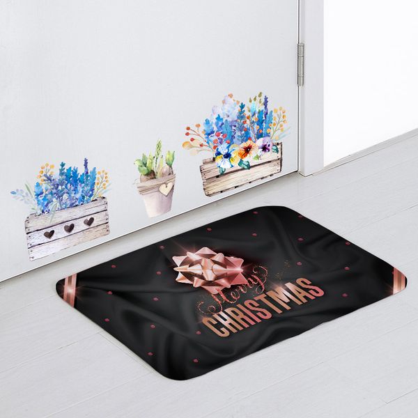 Grosshandel Mode Luxus Weihnachten Teppich Schwarz Gold Gradient