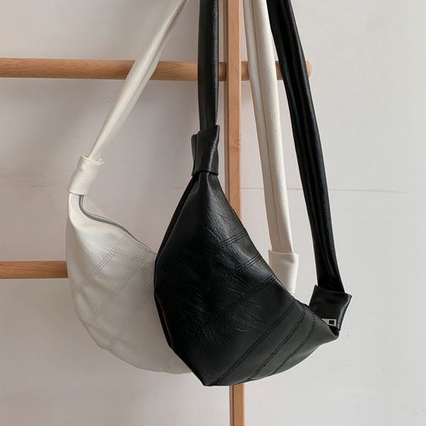 

винтаж искусственная кожа crossbody сумки для женщин 2020 небольшой сплошной цвет сплайсированные плеча сумка леди грудь сумки kyider