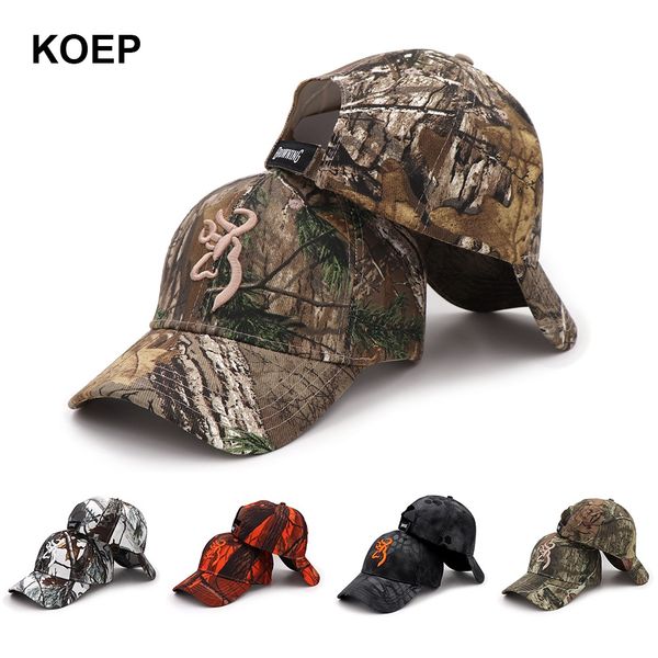 

koep 2019 new camo baseball cap fishing caps men outdoor hunting camouflage jungle hat airsoft tactical hiking casquette hats, Black;white