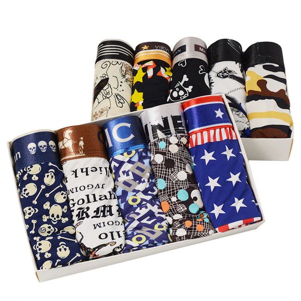 

new 10pcs/lot mens underwear boxer men nylon boxer hombre cuecas masculina boxershorts man soft shorts calzoncillo hombre, Black;white