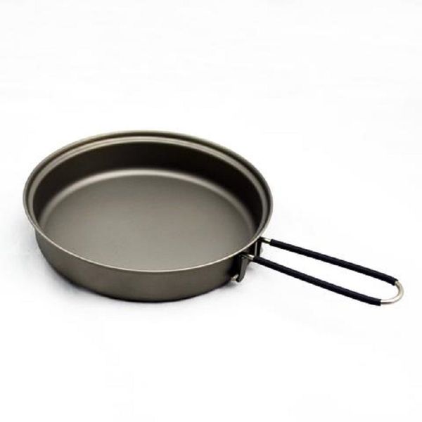 

toaks titanium frying pan outdoor camping picnic lightweight equipment gear