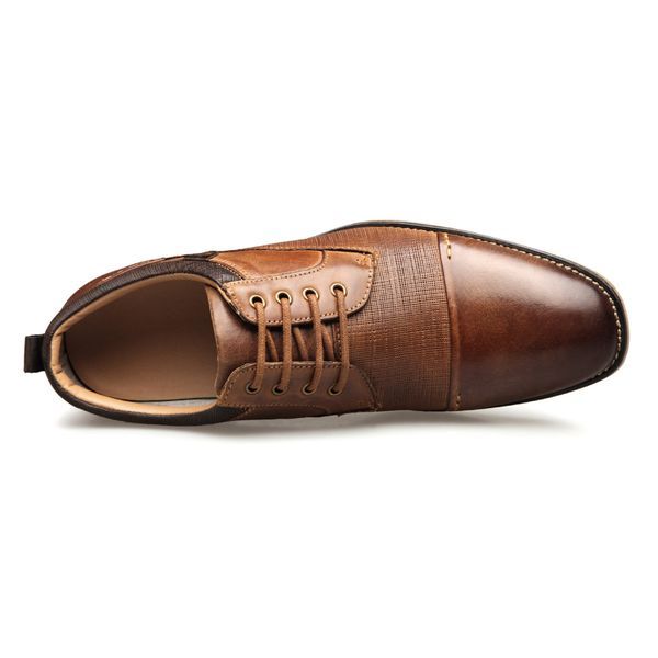 

yiger new 2019 men dress shoes big size 41-50 man business shoes genuine leather male lace-up casual shoes spring/autumn c22, Black