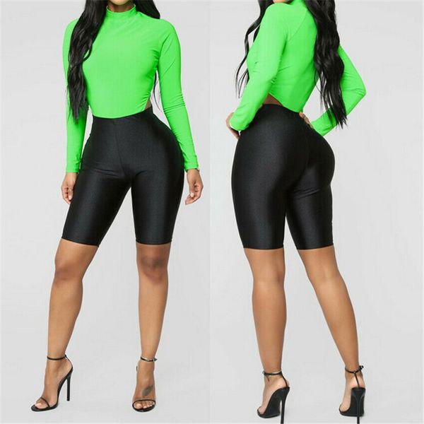 

yoga shorts high waist elasticity sport leggings workout out leggings fitness sports gym running yoga athletic shorts, White;red