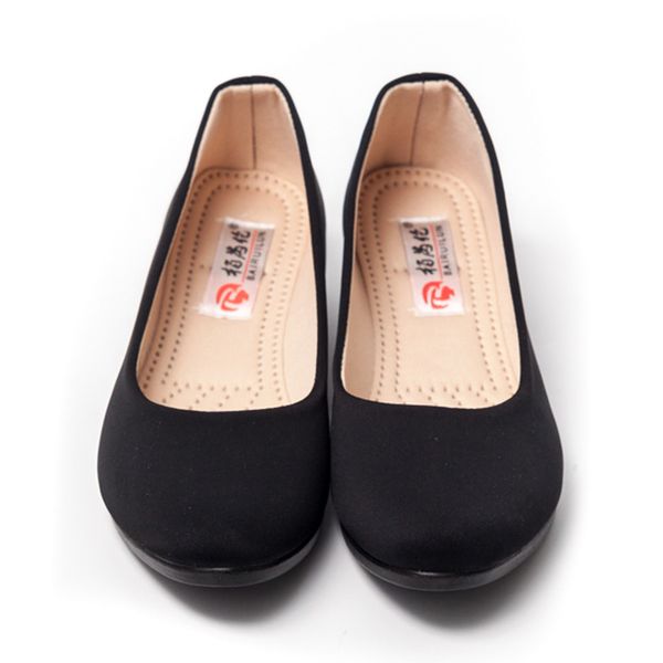 

sagace work women classical black shoes for office party flats shoes slip on shoes ladies safety work