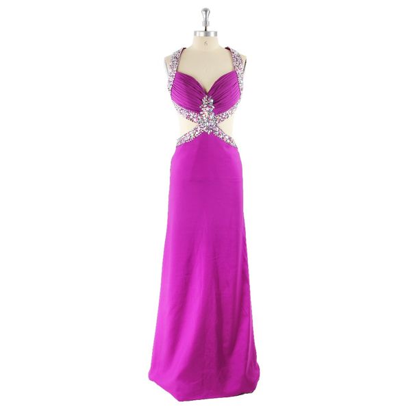 

2017 purple sweetheart straight sequins sleeveless taffeta floor-length natural waist formal evening dress, White;black