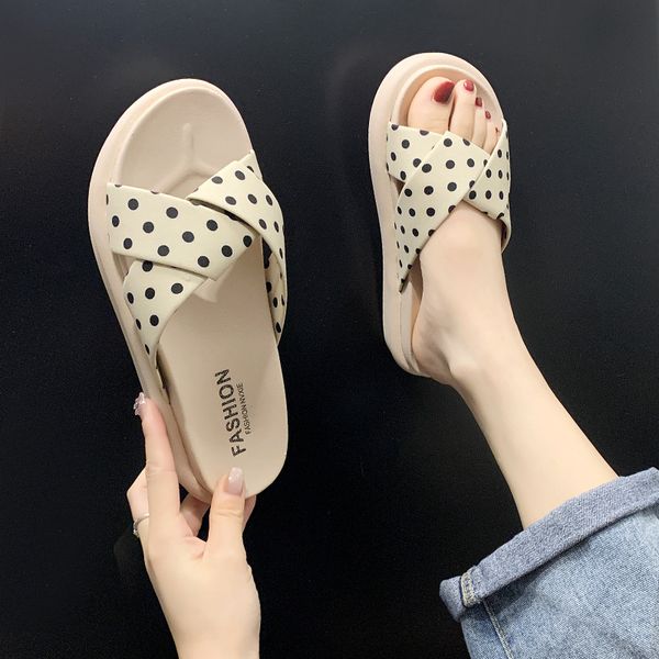 

shoes slippers flat luxury slides summer woman slipers women platform designer beach 2020 cotton fabric rome pu shoes, Black