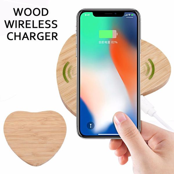 

Bamboo wood wirele charger 5v1a qi wirele charger for iphone 8 x x max xr 9 plu wirele charging eat