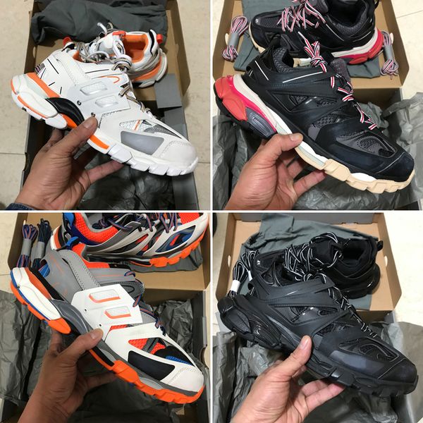 

С коробкой 2019 Новый 3M Triple S Track 3.0 Кроссовки Выпуск 3 Тесс Гомма Майлл Бег Дизайнерская обувь Спортивные кроссовки 35-45