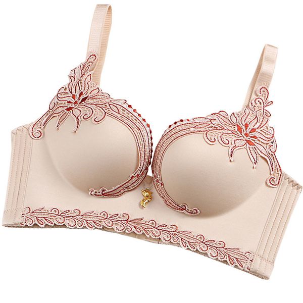 

сексуальные женщины нажмите на lingerie великолепной вышивки цветочных кружева бюстгальтера non проводной soft comfort bralette большого раз, Red;black