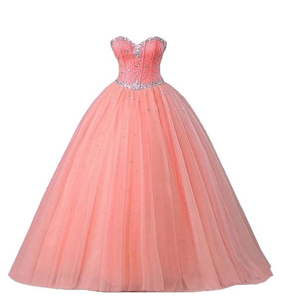 

2019 crystal beading ball gown quinceanera dresses tulle lace up plus size sweet 16 dresses debutante 15 year formal party dress bq188, Blue;red