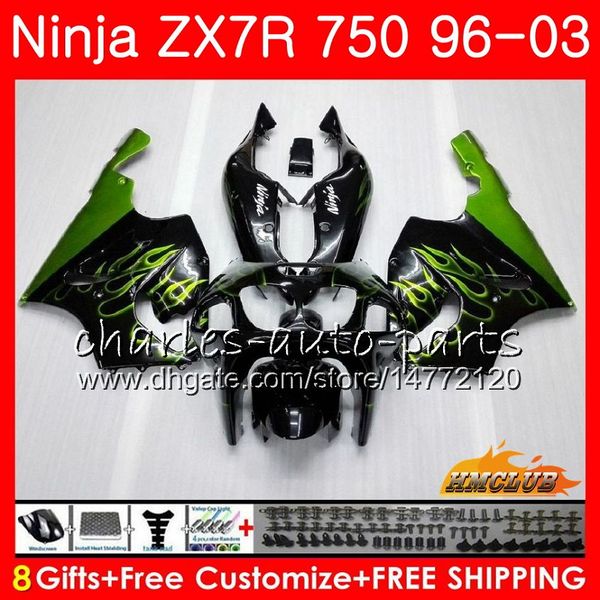 

Корпус Для KAWASAKI NINJA зелёное пламя ZX 7R ZX750 ZX-7R 1996 1997 1998 1999 2000 28HC.51 ZX-750 ZX 7 R ZX 750 ZX7R 96 97 98 99