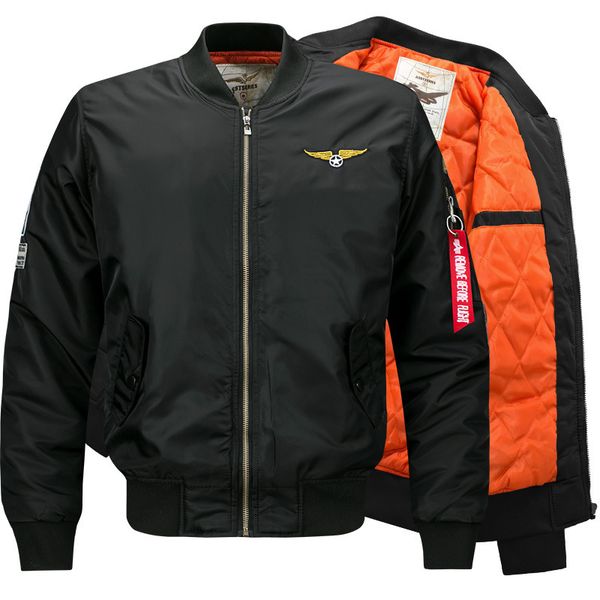Build your brand Mens Nylon Bomber Giubbotto da Aviatore Giacca Giacca Uomo Fashion