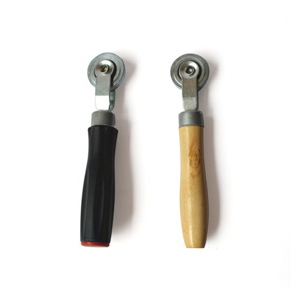 

38.5mm tire compaction roller car tire repair tools wooden handle rubber anti-slip handle cold film pressure roller