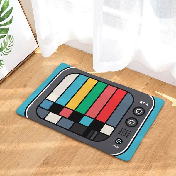 

homemiyn 2019 new bath mat 4 colors anime television door mat anti slip bathroom kitchen footpads home decoration mats black